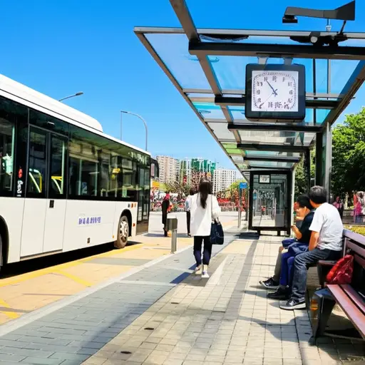 公交车准时到达了。