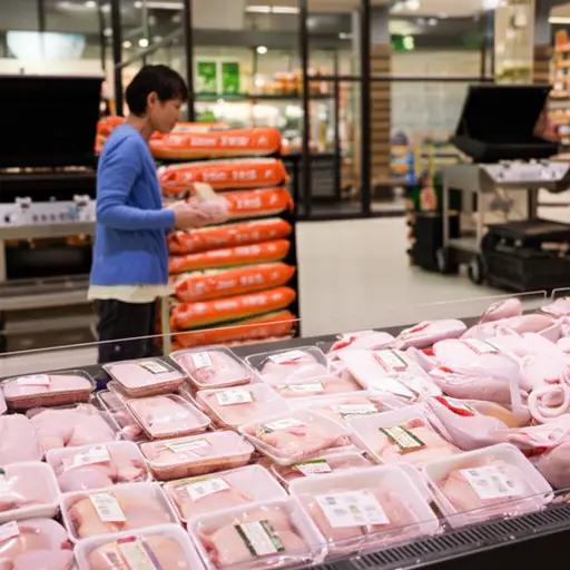 我们需要买些鸡肉来做烧烤。