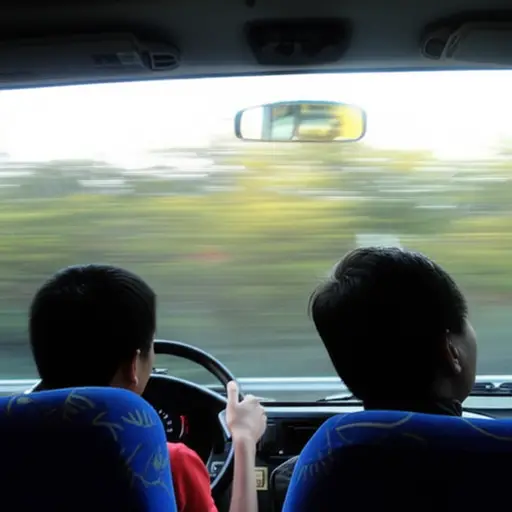 我坐长途汽车旅行，八点半到。