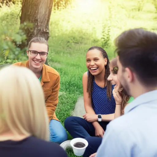 我的朋友们组成了我的社交圈。