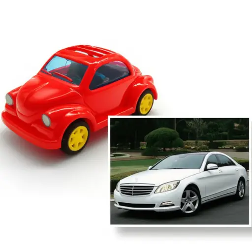 他们送给我的玩具车不是真的；它只是个复制品。