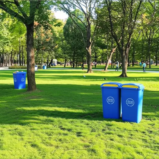 公园里应该有更多的回收箱。