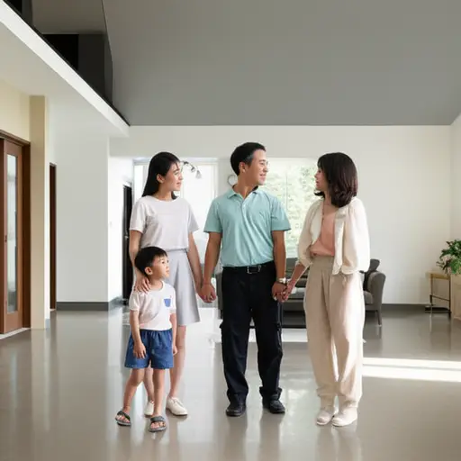 我叔叔正试图把他的房子出租给一个年轻的家庭。