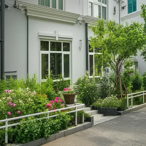 房子有一个小前花园。