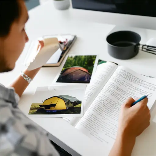 他写了一篇关于露营的乐趣与痛苦的文章。