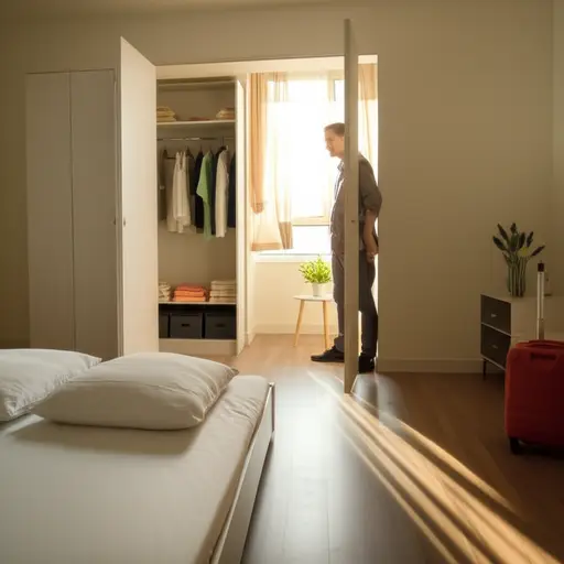 别忘了你的承诺，不只是来访，而是住在我这里。