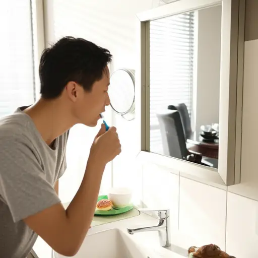 饭后你应该总是刷牙。