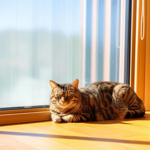 我的猫大部分时间都待在室内。