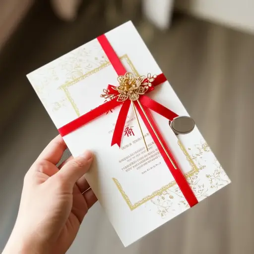 我收到了一张参加婚礼的邀请函。