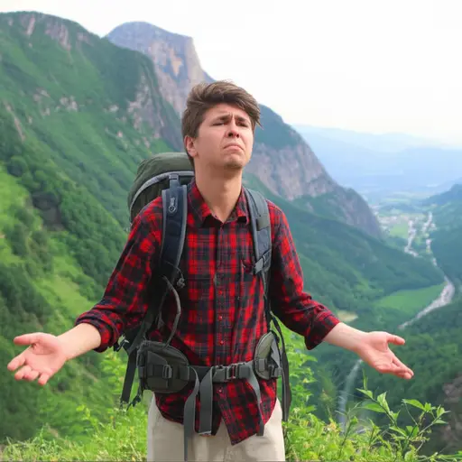 我忘记带相机去旅行了。