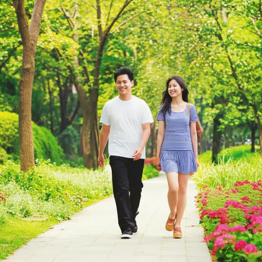 我们一起去散步吧。