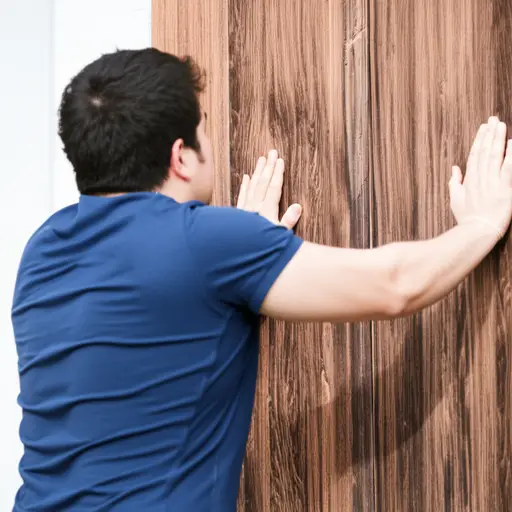 他用力推了门。