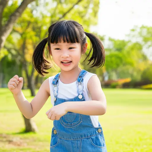 她是一个正常、健康的孩子。