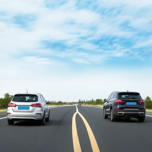 他们开车朝相反的方向驶去。