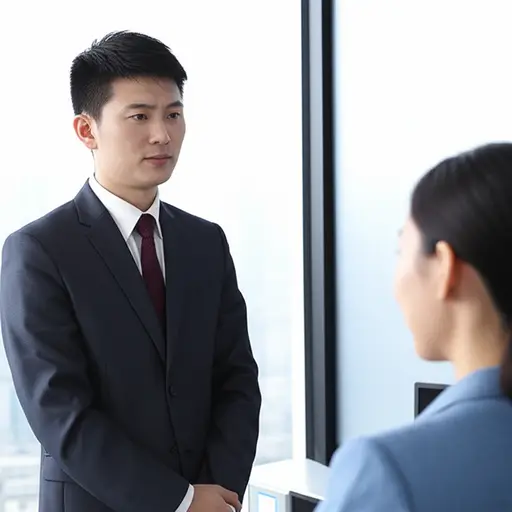 经理看起来很严肃，但他实际上很平易近人。