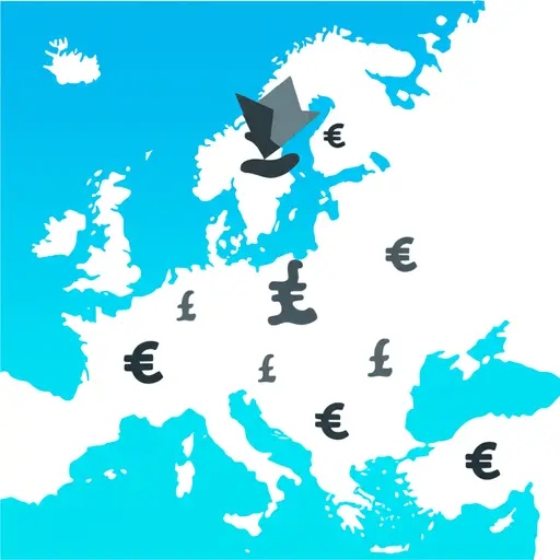 英镑兑其他欧洲货币的价值昨天下跌了。