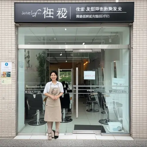 我的发型师开了她自己的美发沙龙。