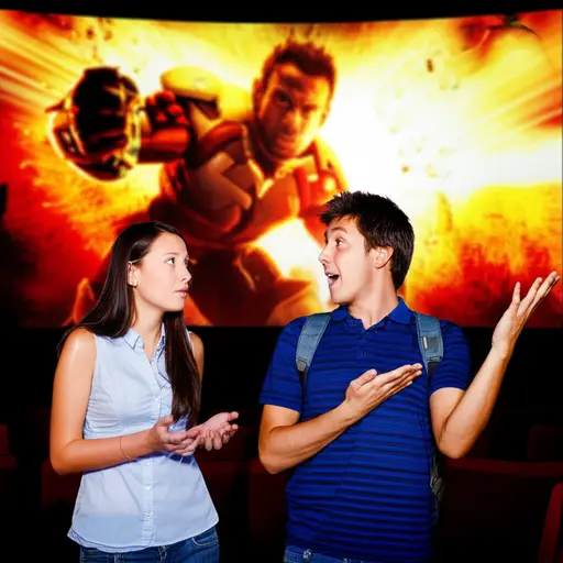 “电影很无聊吗？” “恰恰相反，它非常刺激。”