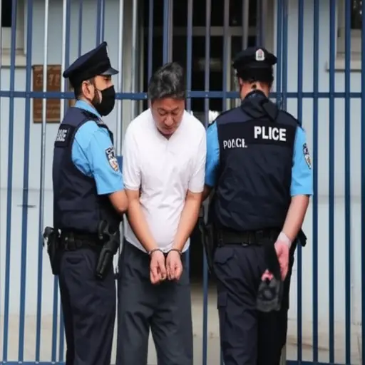 审判后，他立即被送进了监狱。