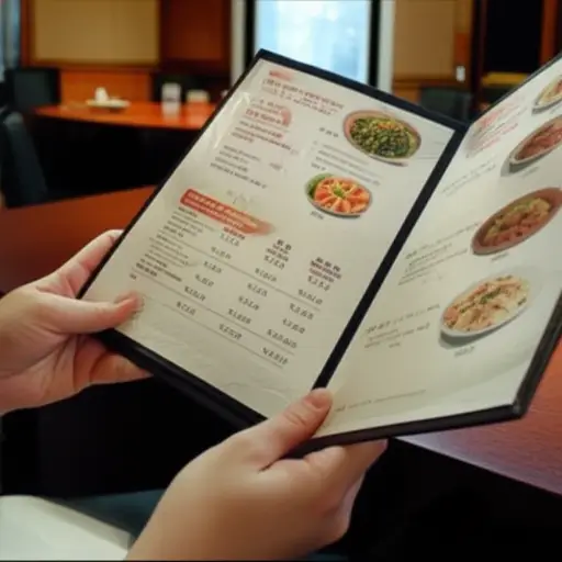 我选择了菜单上最便宜的菜。