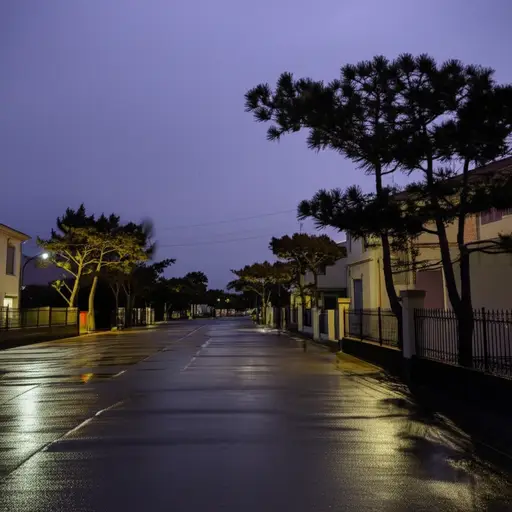 暴风雨导致我们断电了一天。