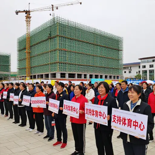 镇上大多数人强烈支持新建体育中心的计划。