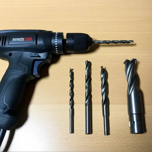 这把电钻配有几个适用于不同任务的有用配件。