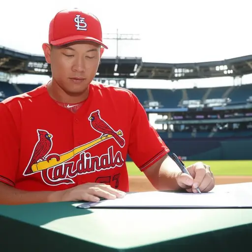 他与圣路易斯红雀队签订了一份新的三年合同。