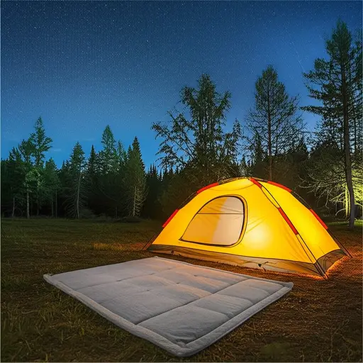 露营时我总带着一条毯子以防晚上太冷。