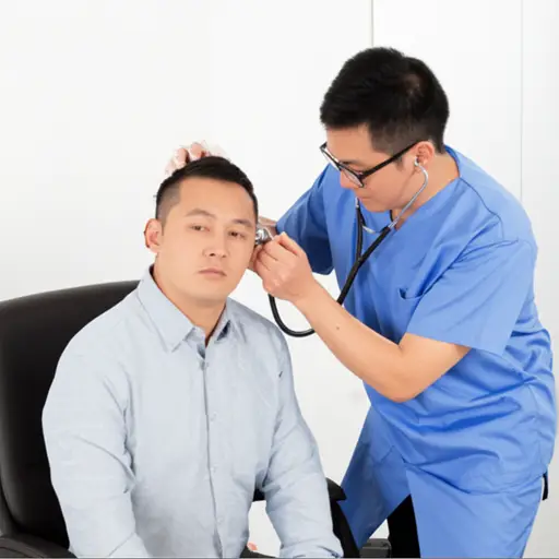 医生说他需要检查一下大脑是否有损伤。