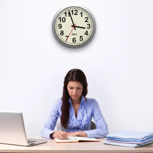 我一天工作七小时。