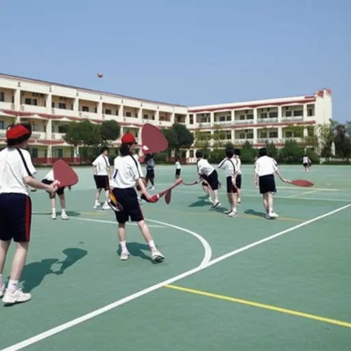 我们学校有一个板球队。