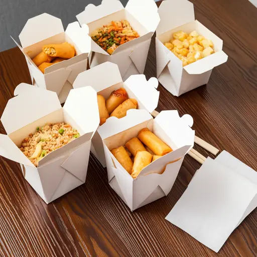 我们昨晚点了一份中式外卖。