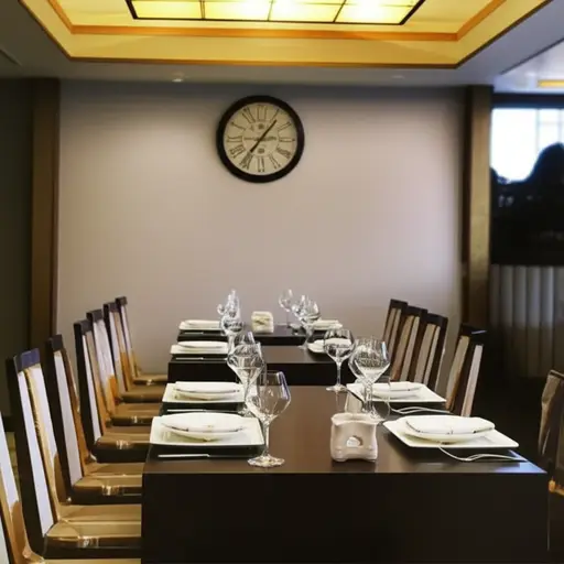 我在餐厅预订了九点钟的位置。