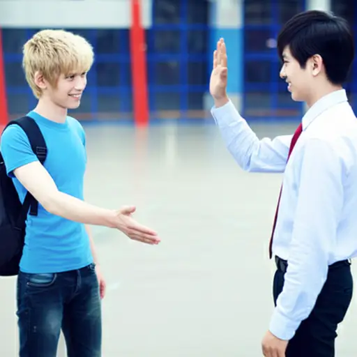 "需要帮助吗？" "不用了，谢谢你。"