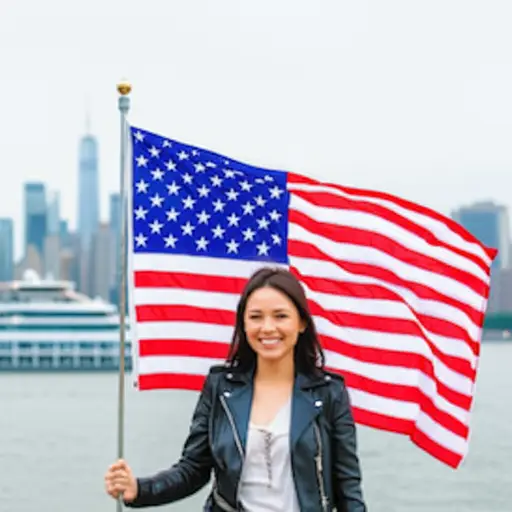 我是美国公民，因为我母亲来自纽约皇后区。