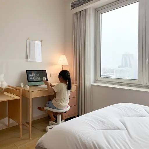 她有自己的房间。