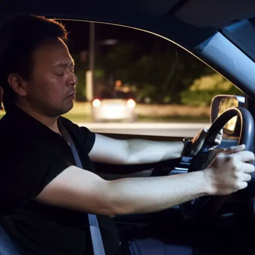 他现在的状态不适合开车回家。