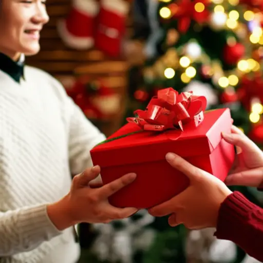 你给他买了什么圣诞礼物？