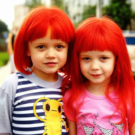 两个孩子都有红头发。