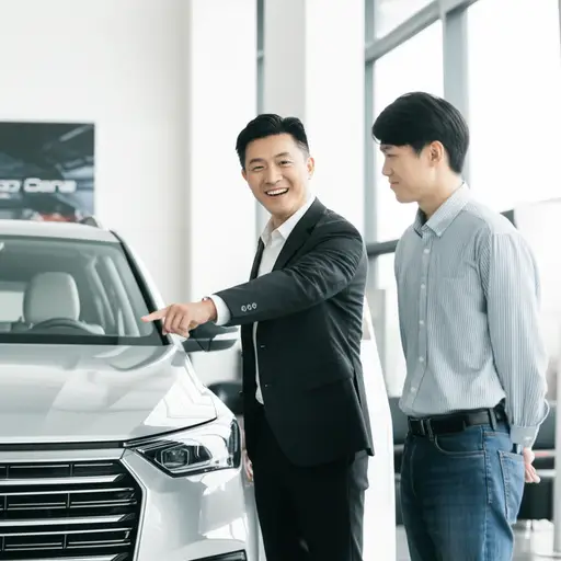 我爸爸说他会资助一部分买车的费用。