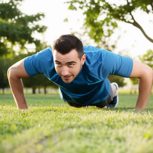 他专注于通过每日锻炼来改善（身体）健康。
