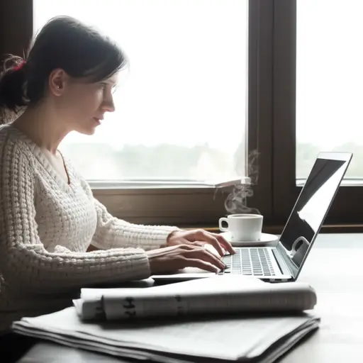 这位作家每周都会在报纸上发表专栏文章。