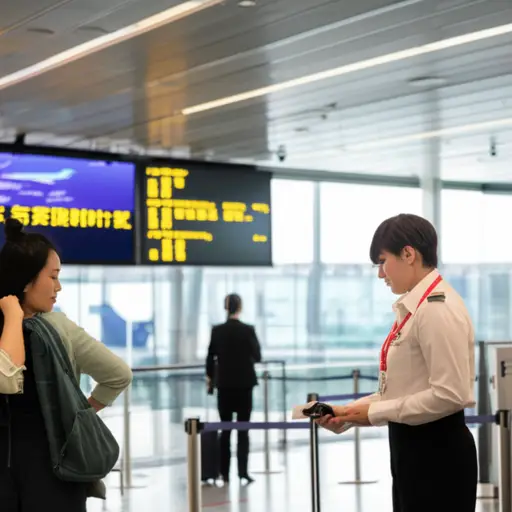 我们几乎没赶上飞机。