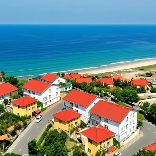 我住在一个靠近海边的小镇上。