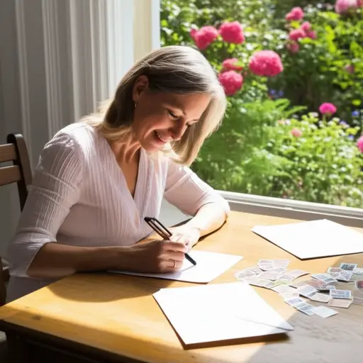 她总是向她的老朋友送去问候。