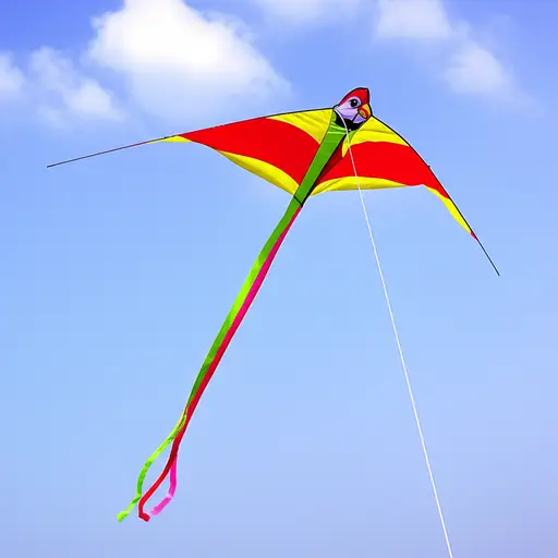 这个风筝的形状像一只鸟。