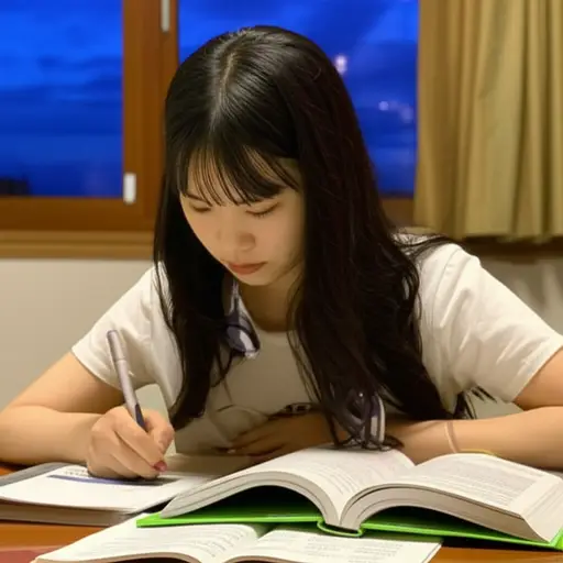 她每天尽可能多地学习。