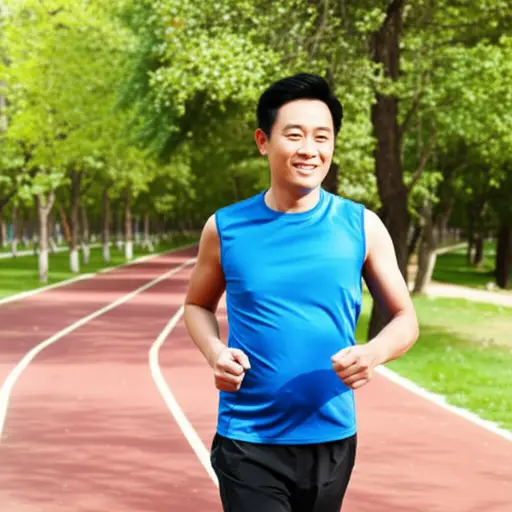 他55岁时仍然是一个活跃的跑步者。