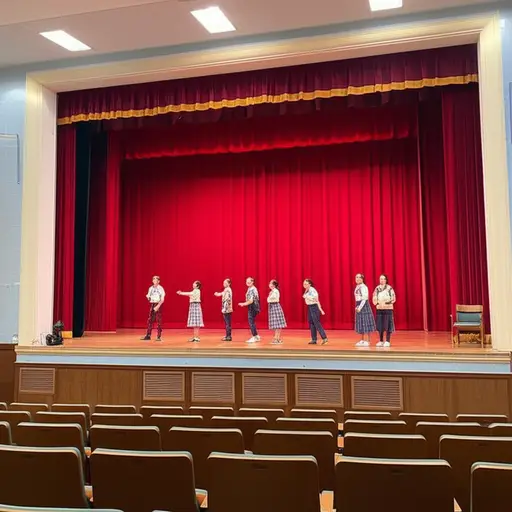 我们学校下周有一场戏剧演出。